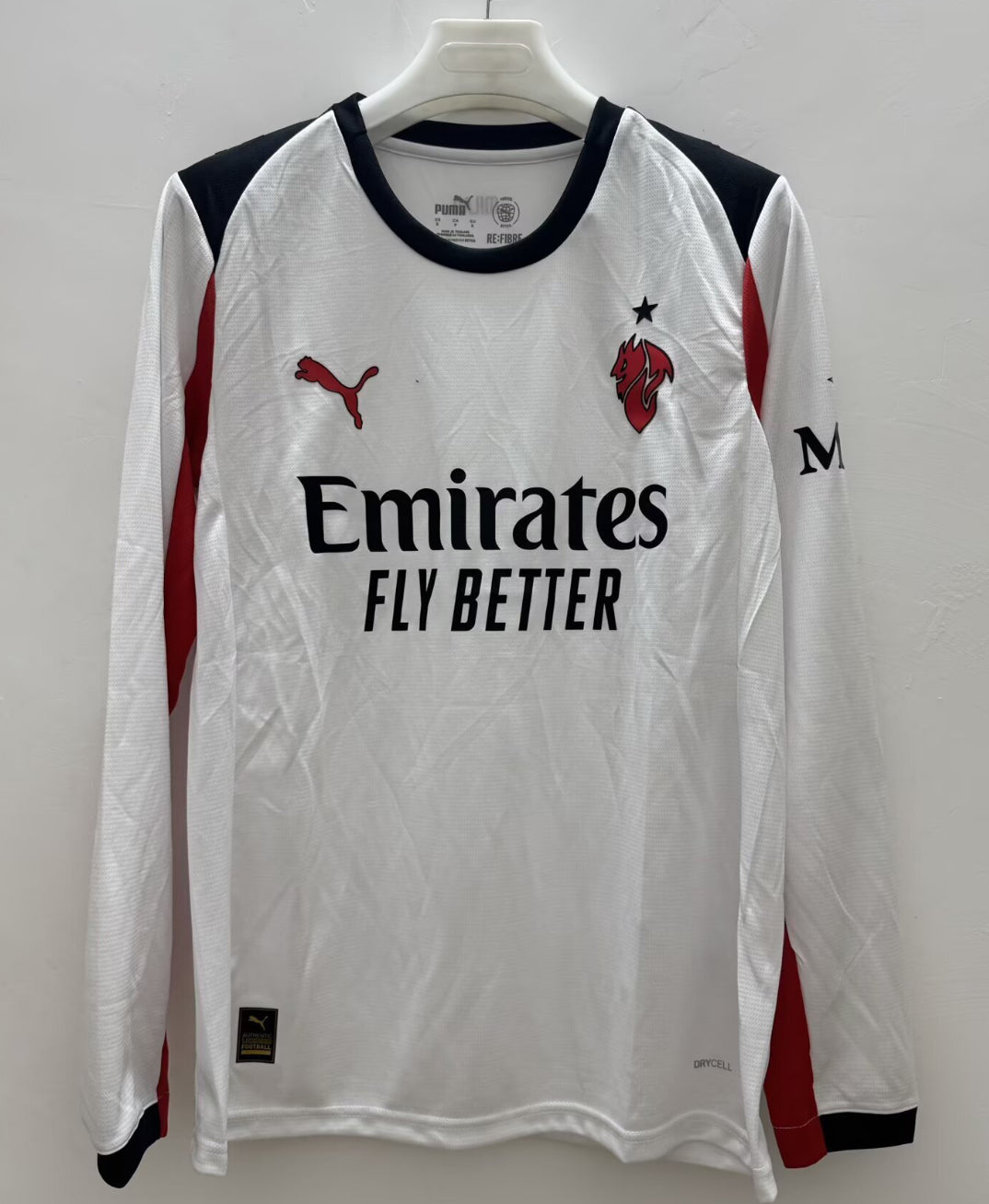 AC Milan Away 25/26 Long Sleeve Standard Kit