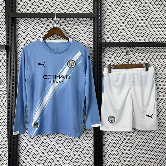 Man. City Home 25/26 Kids Kit (Includes Shorts)