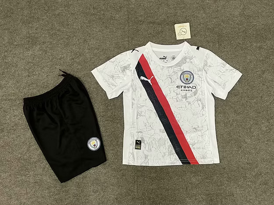 Man. City Away 25/26 Kids Kit (Includes Shorts)