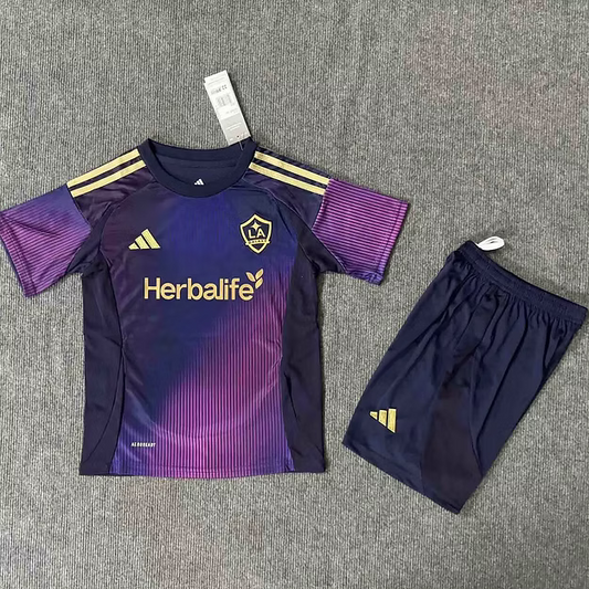 LA Galaxy Away 2025 Kids Kit (Includes Shorts)