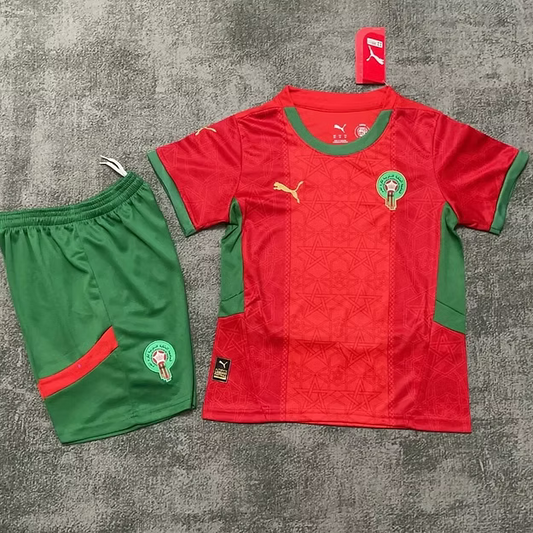 Morocco Home 25/26 Kids Kit (Includes Shorts)