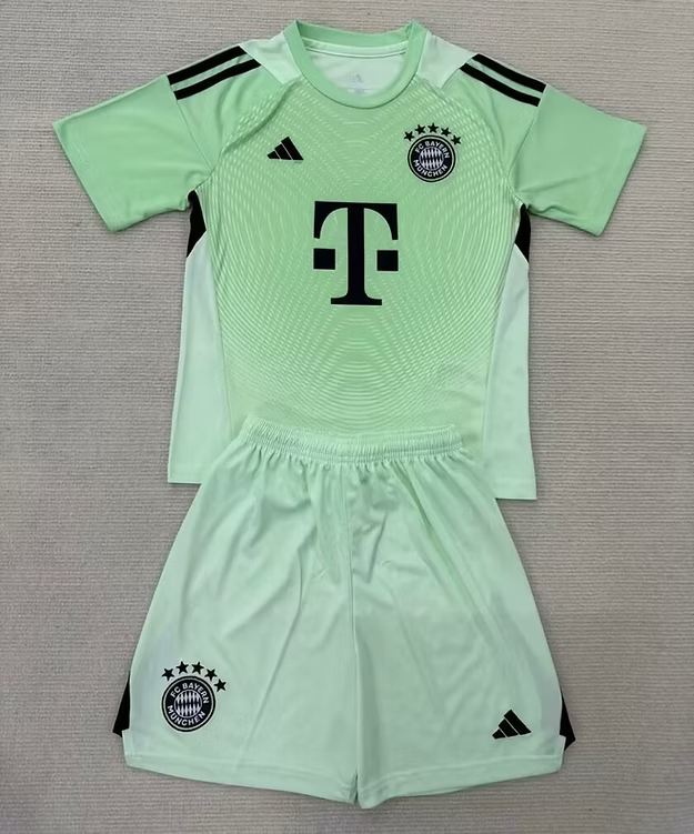 Bayern Mun. GK Green 25/26 Kids Kit (Includes Shorts)