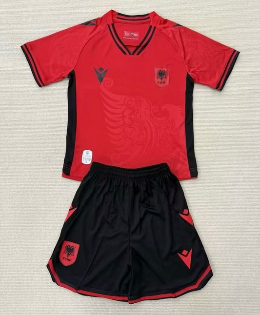 Albania Home 25/26 Kids Kit (Includes Shorts)
