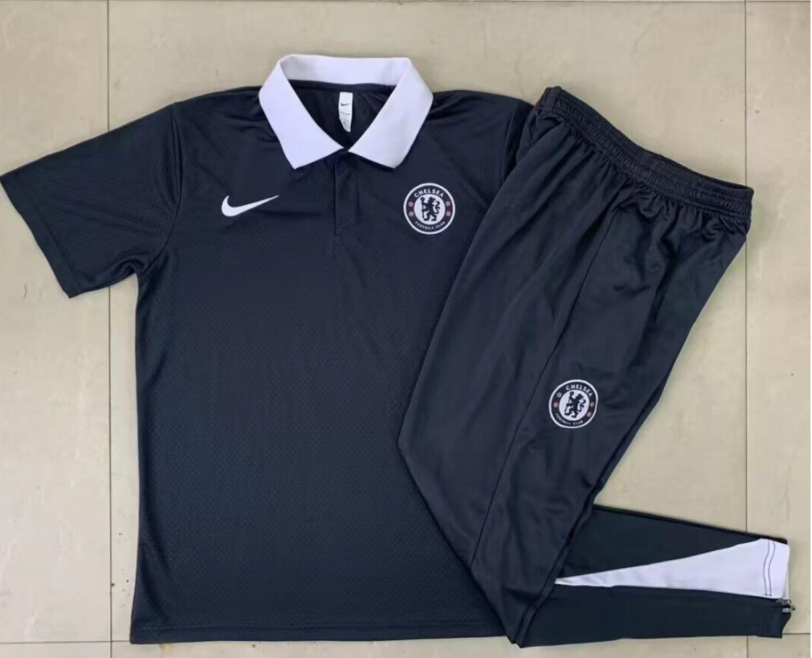 Chelsea 25/26 Polo Complete Training Suit Set 1