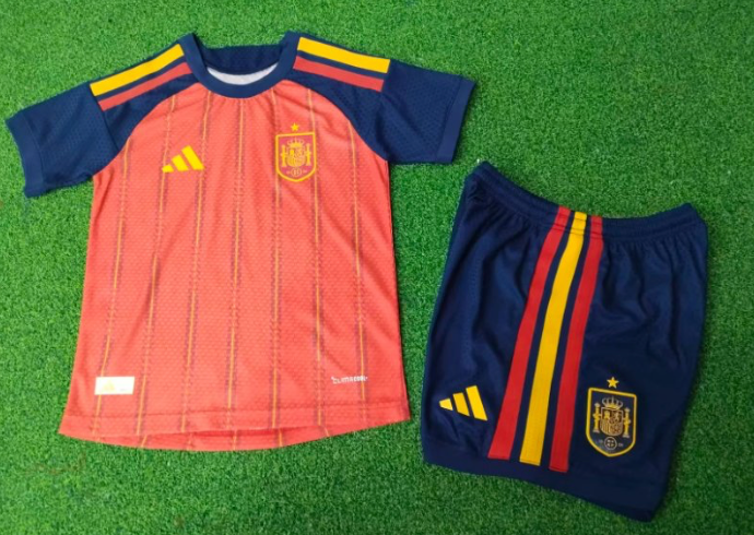 Spain Home 2026 Kids Kit (Includes Shorts)