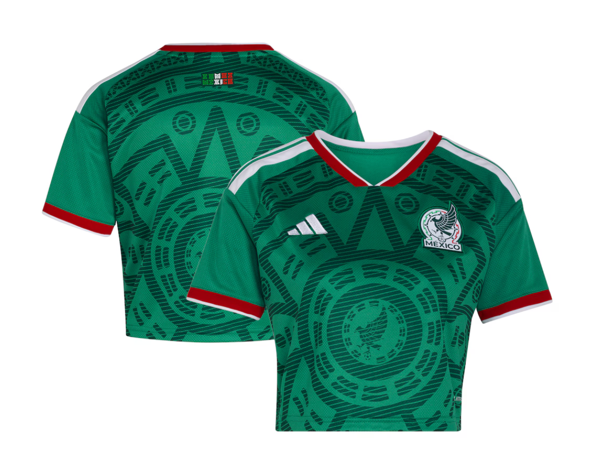 Mexico Home 25/26 Woman Crop Top Loose Kit