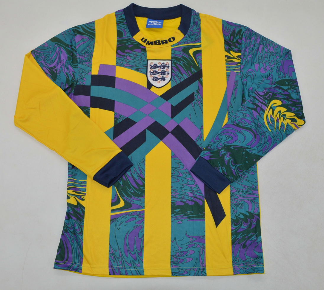 England GK Green/Yeloow 1995 Long Sleeve Kit