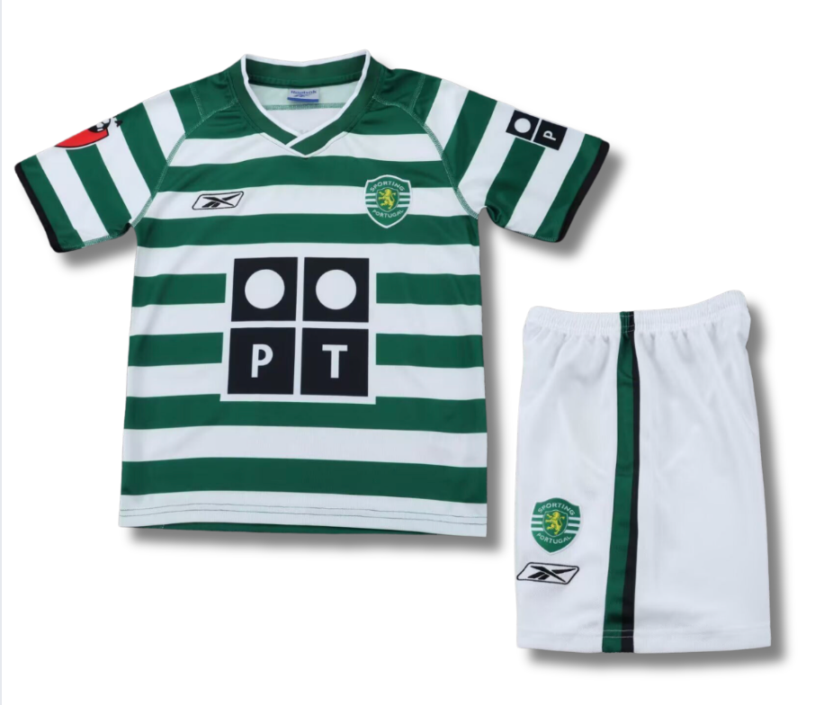 Lisbon Home 03/04 Kids Kit (Includes Shorts)