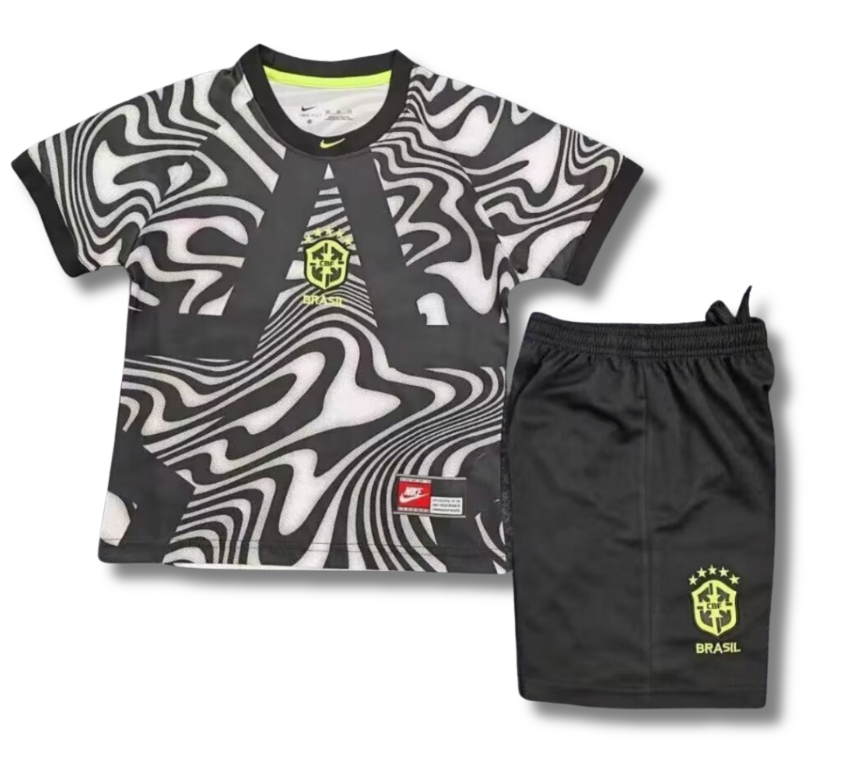 Brazil GK White/Black 2026 Kids Kit (Includes Shorts)