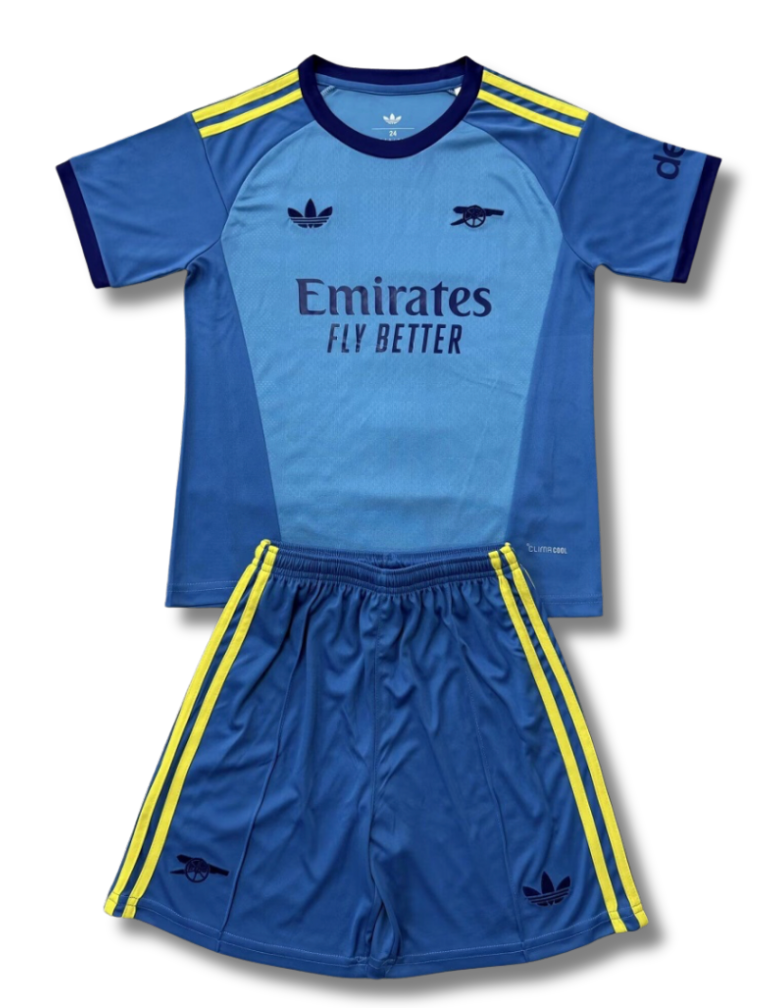 Arsenal GK Blue 26/27 Kids Kit (Includes Shorts)
