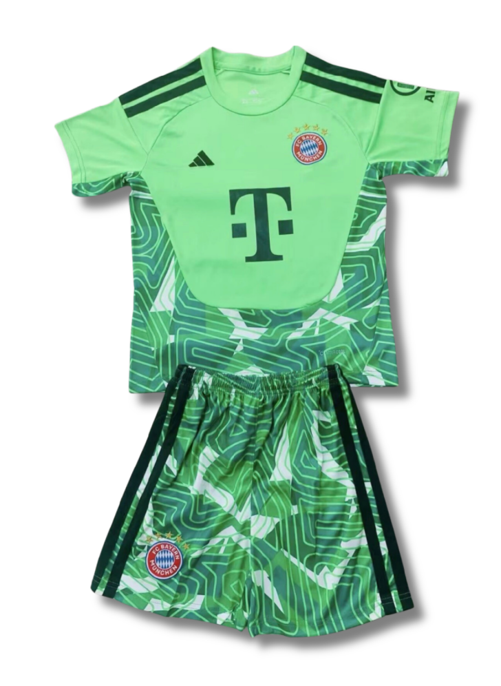 Bayern Mun GK Green 26/27 Kids Kit (Includes Shorts)