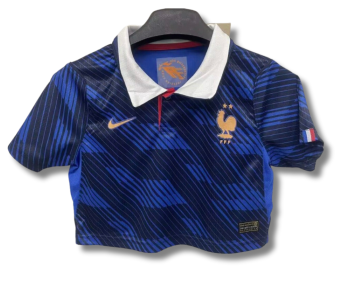 France Home 2026 Woman Crop Top Kit