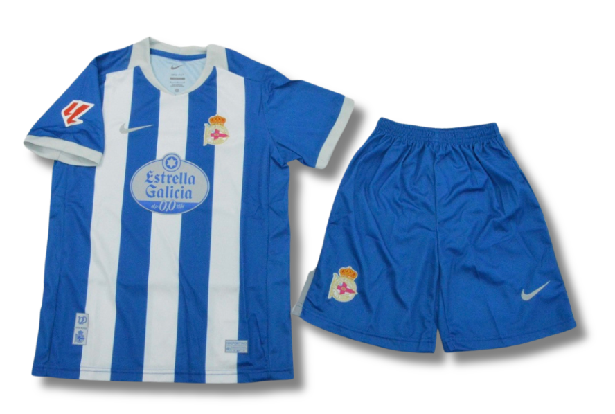 Deportivo La Coruna Home 26/27 Kids Kit (Includes Shorts)