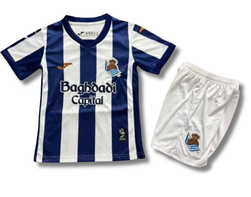 Real Sociedad Home 26/27 Kids Kit (Includes Shorts)
