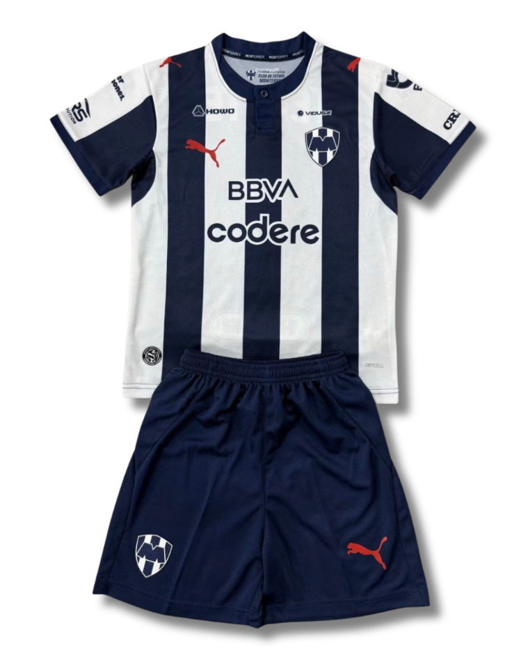 Monterrey Home 26/27 Kids Kit (Includes Shorts)