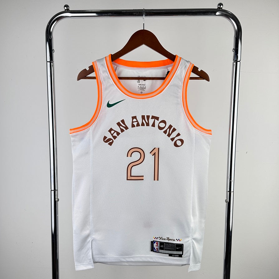 S. Antonio Spurs White Jersey