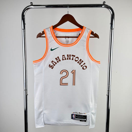 S. Antonio Spurs White Jersey