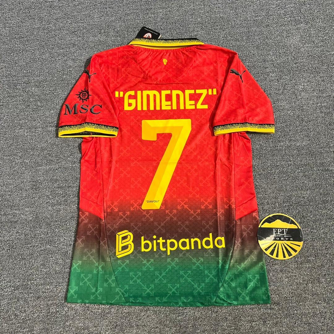 AC Milan x Offf Whitee Red Player Issue Kit