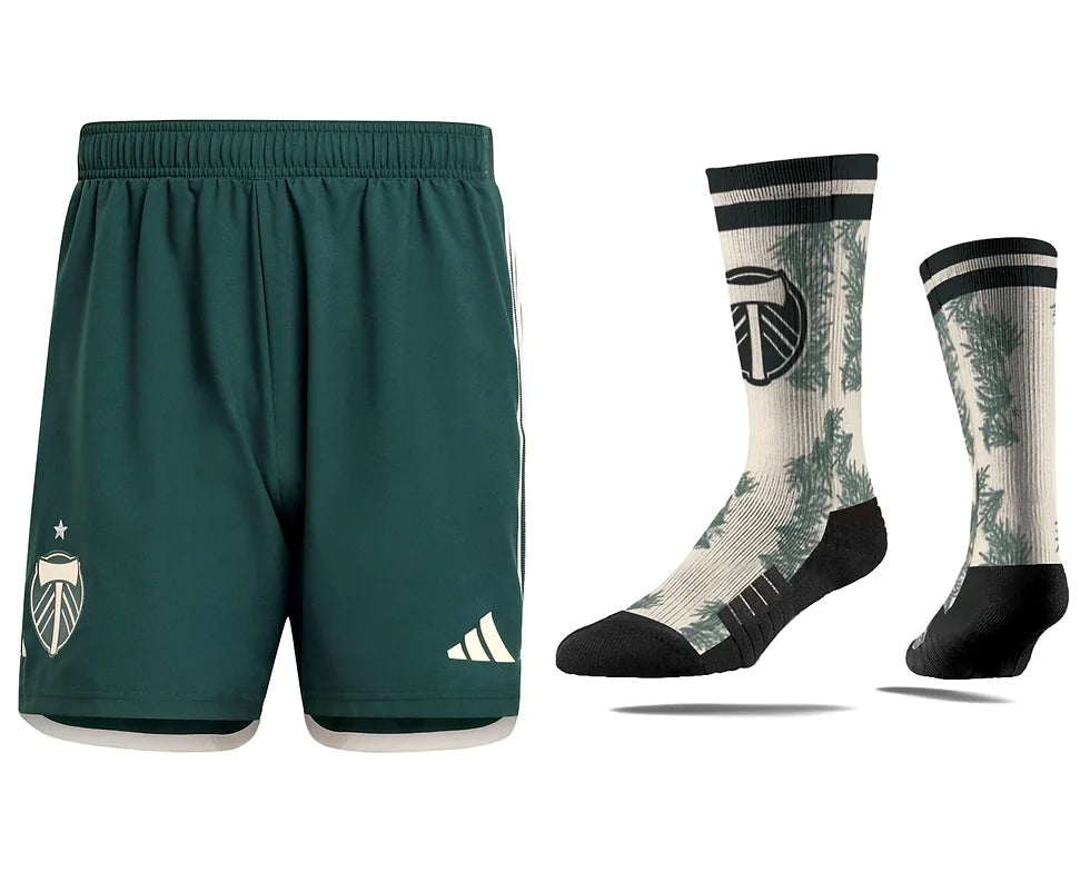 Portland Timbers 24/25 Away Shorts and Socks