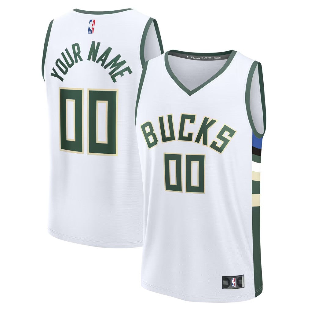 Milwaukee Bucks Jersey White 1