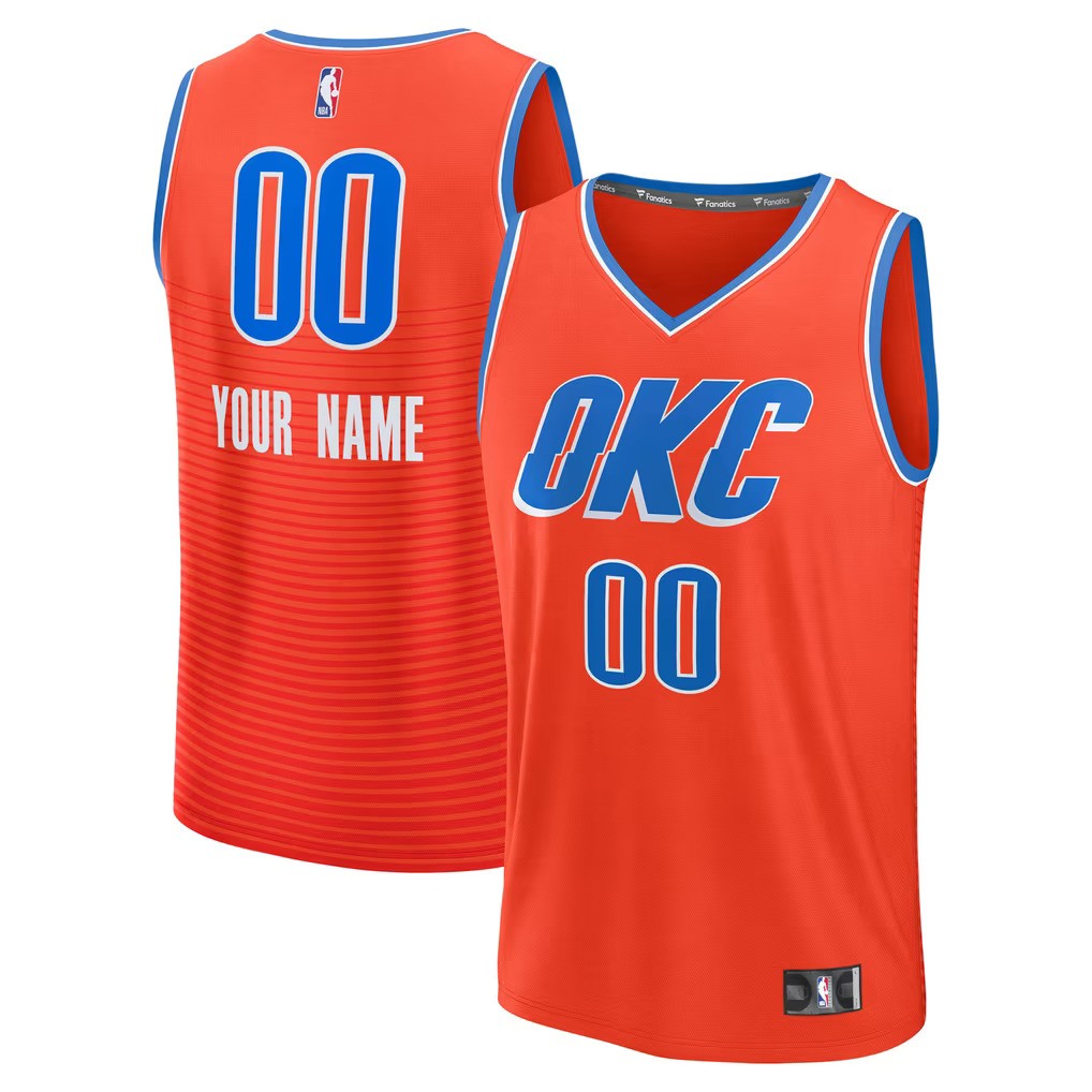 Oklahoma City Thunder Jersey Orange 1
