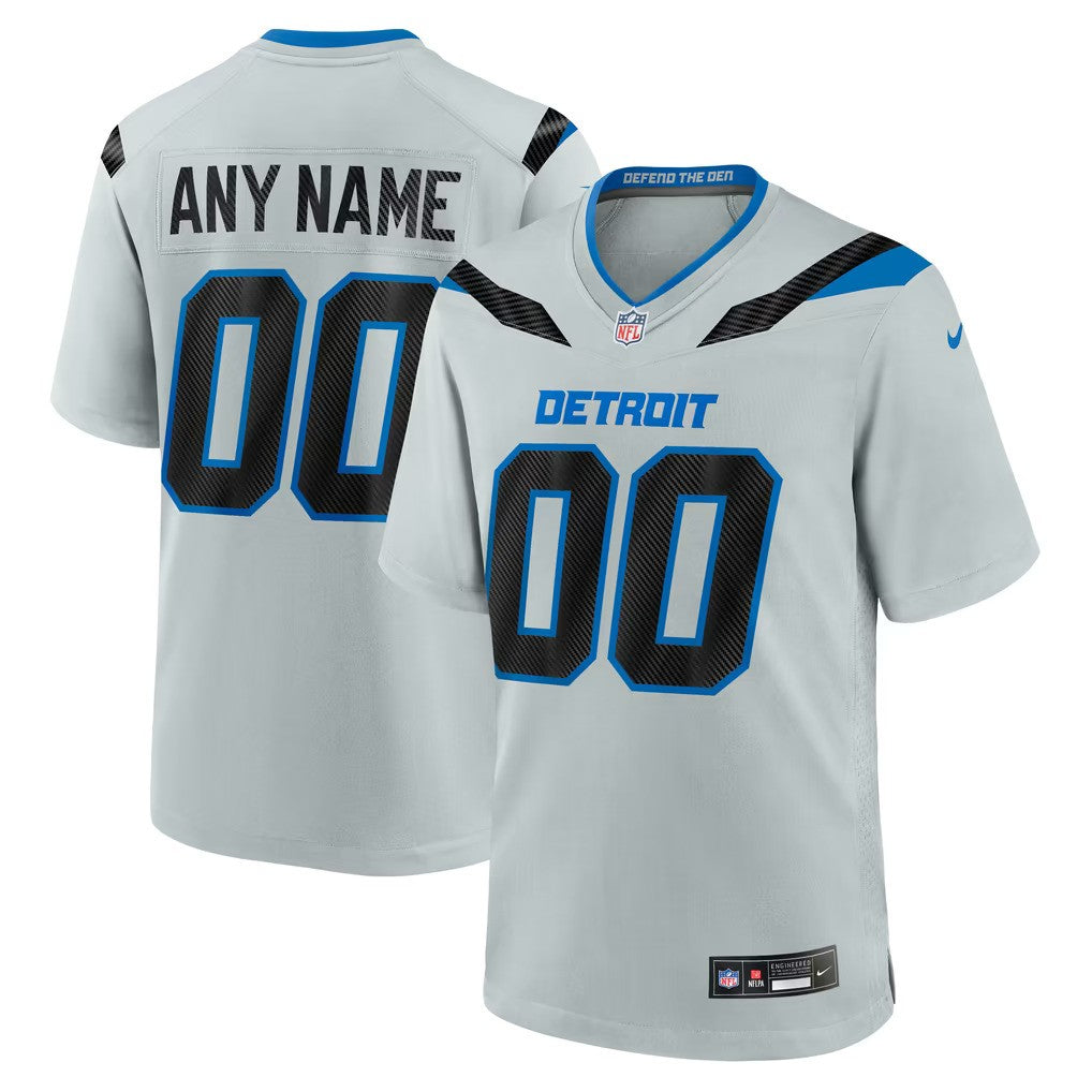 Detroit Lions Jersey Silver 1
