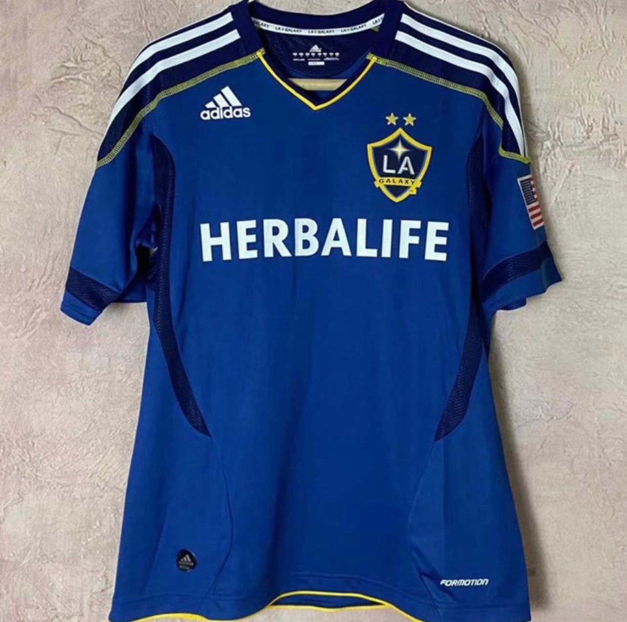 Retro 11-12 La Galaxy Blue Jersey - Kitsociety