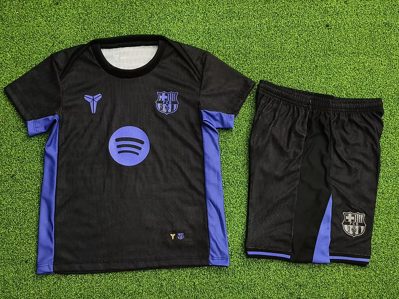Barça x Mamba Away 25/26 Kids Kit (Includes Shorts)