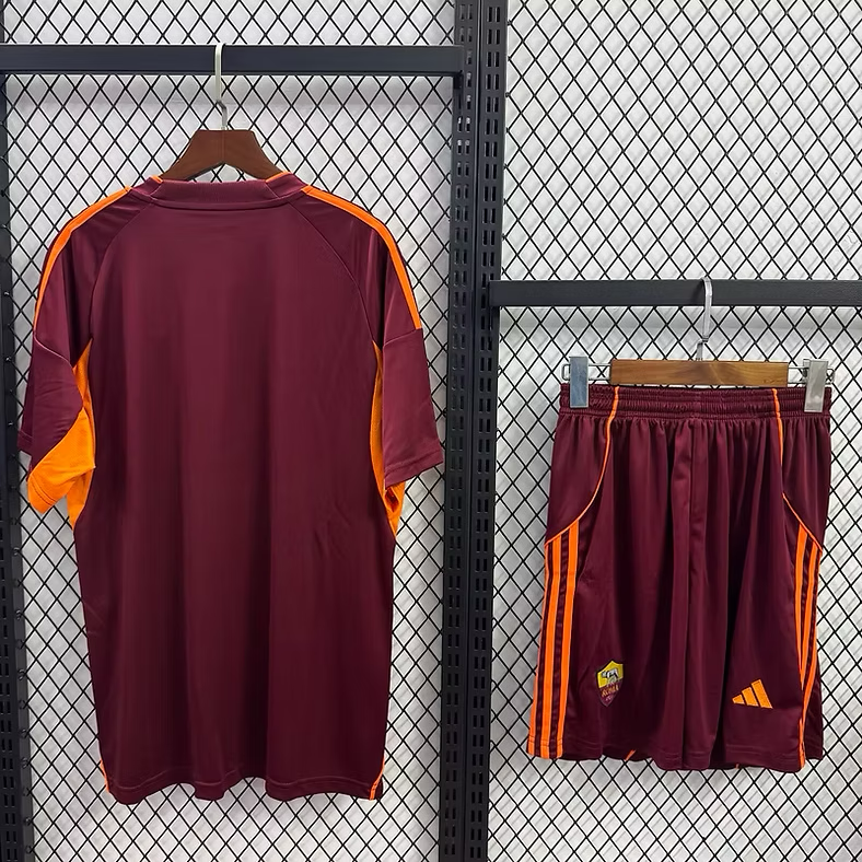 As Roma Home 25/26 Kids Kit (Includes Shorts)