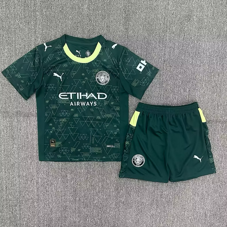 Man. City 4rd 25/26 Kids Kit (Includes Shorts)