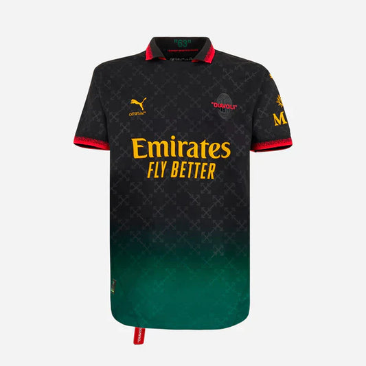 AC Milan x Off Whitee Black Standard Kit