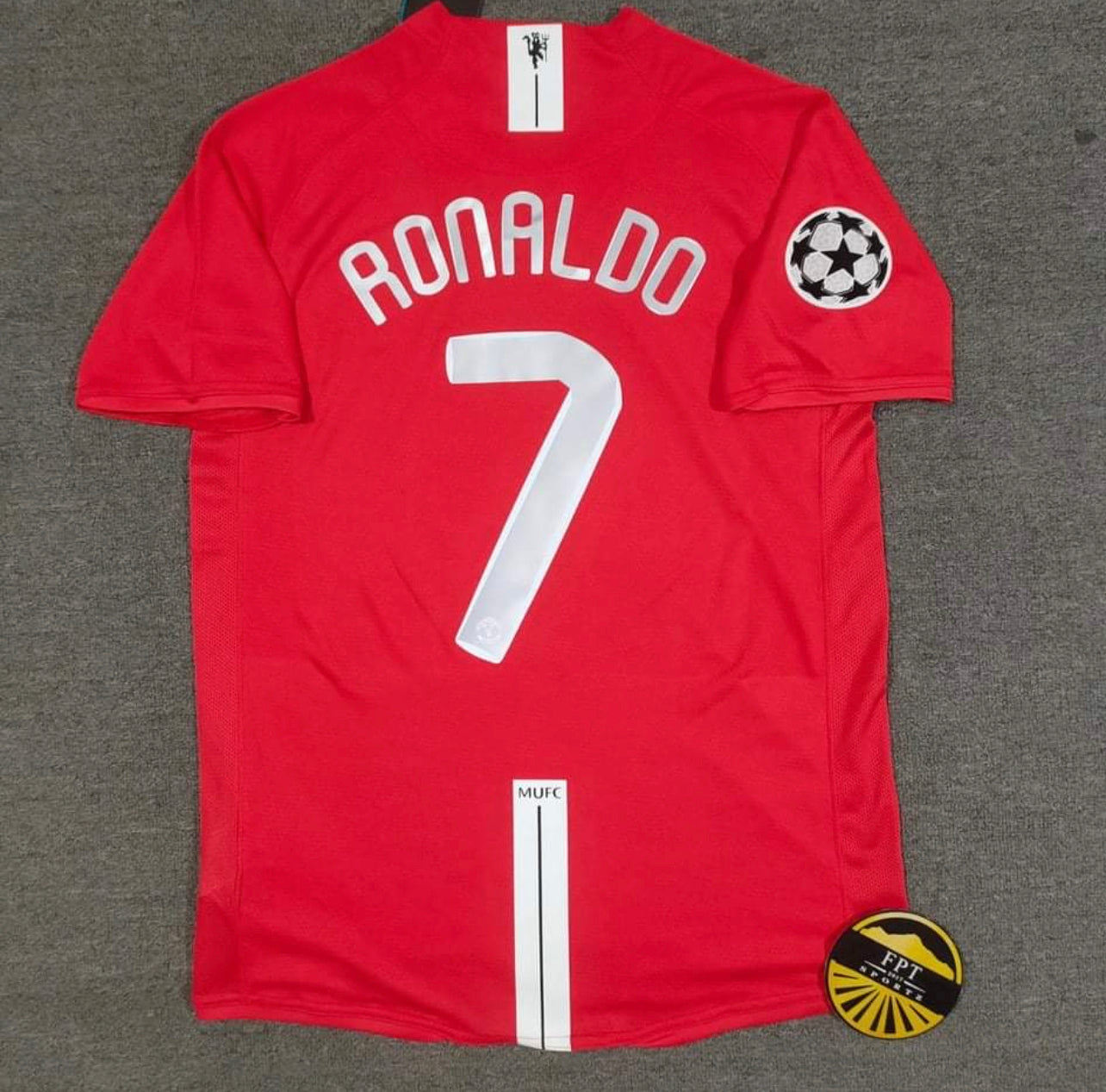 2007-08 Manchester United Third S/S No.7 C・RONALDO UEFA CL 07-08 MUFC  Champions