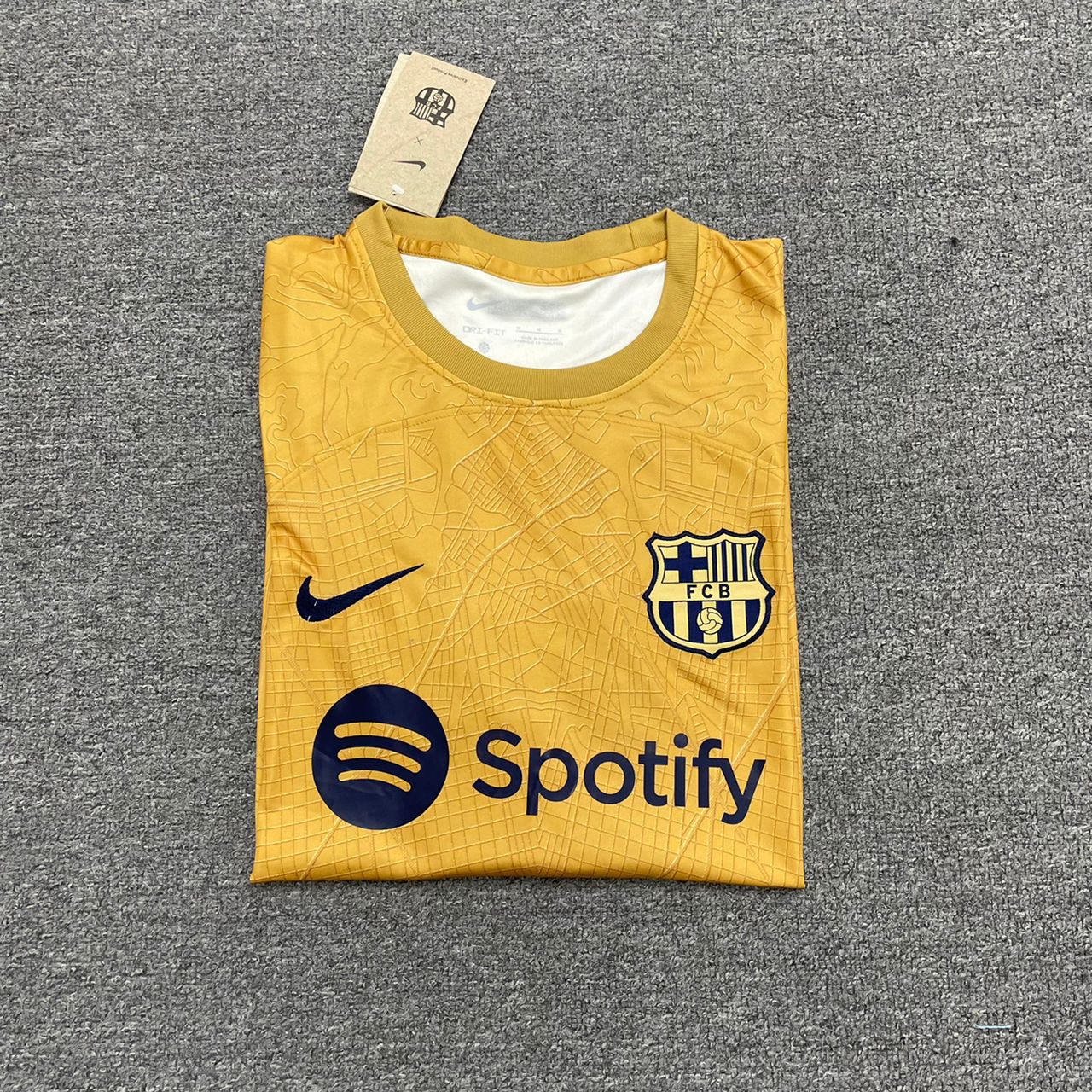 Pedri Barcelona 2023 Authentic Senyera Fourth Jersey by Nike