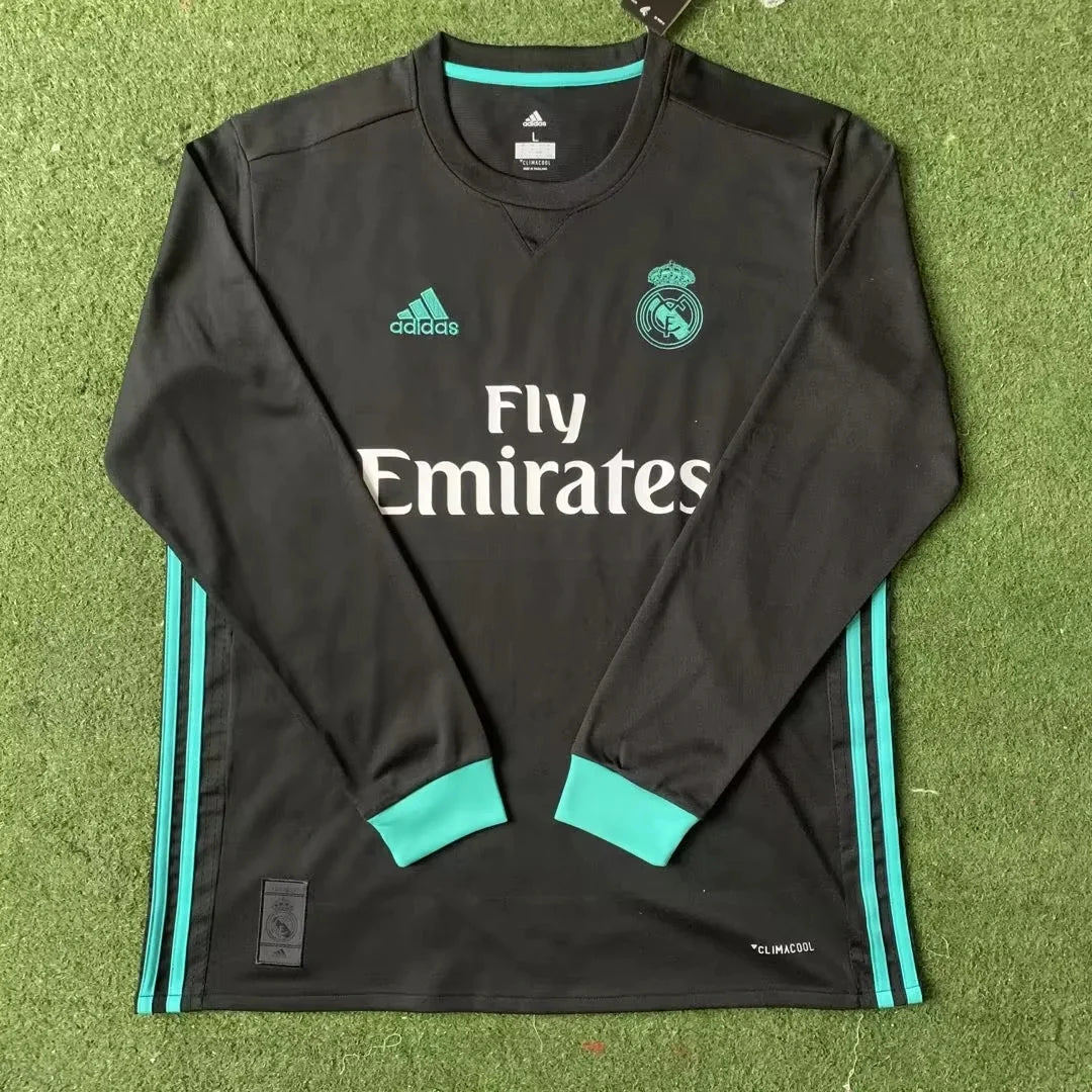 R. Madrid Away 17/18 Long Sleeve Retro Jersey