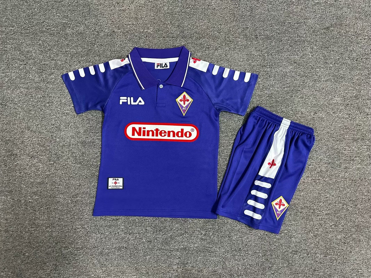 Fiorentina Home 98/99 Kids Retro Kit (Includes Shorts)