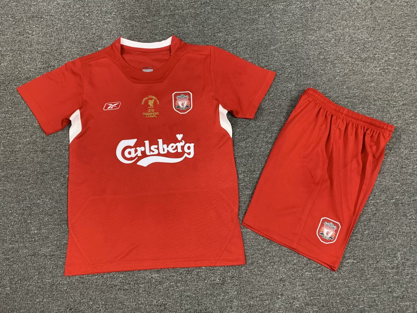 Liverpool Home 04/05 Kids Retro Kit (Includes Shorts)