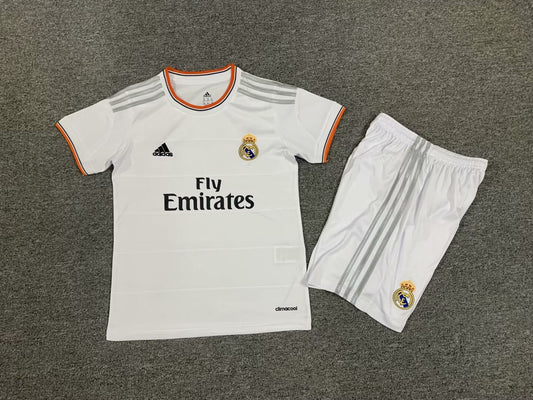 R. Madrid Home 13/14 Kids Retro Kit (Includes Shorts)