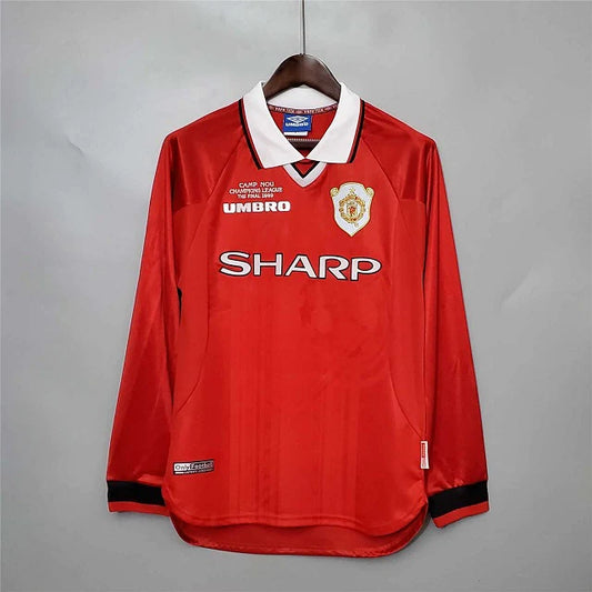 Man. Utd Home 1999 UCL Final Long Sleeve Kit