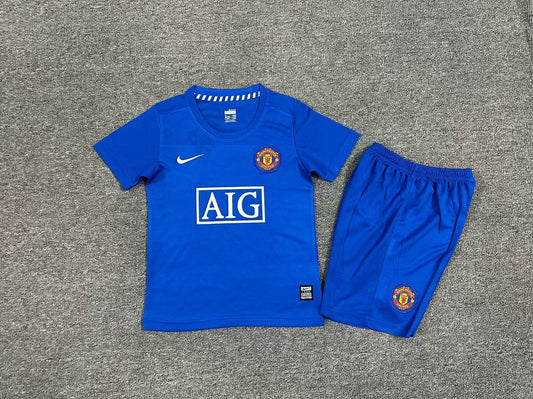 Man. Utd 3rd 08/09 Kids Retro Kit (Includes Shorts)