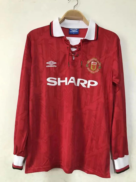 Man. Utd Home 92/94 Long Sleeve Kit