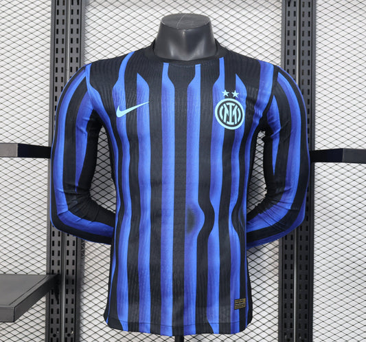 Inter Milan Home 25/26 Long Sleeve Player Issue Kit