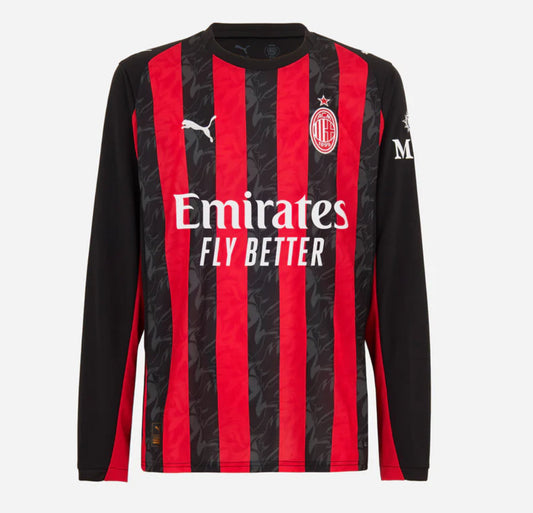 AC Milan Home 25/26 Long Sleeve Player Issue Kit