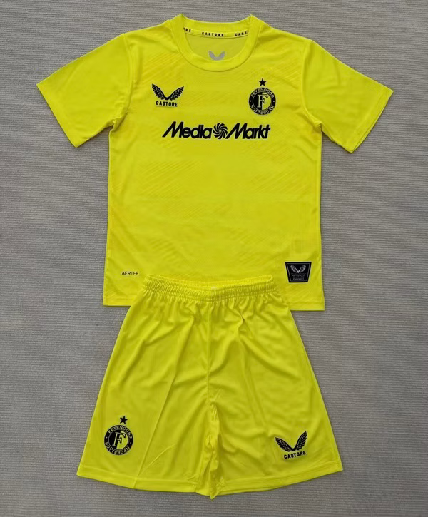 Feyenoord GK Yellow 25/26 Kids Kit (Includes Shorts)