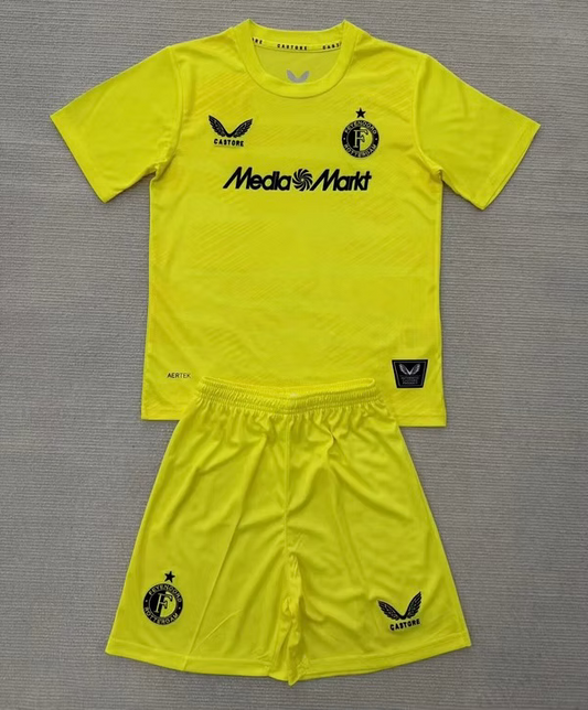 Feyenoord GK Yellow 25/26 Kids Kit (Includes Shorts)
