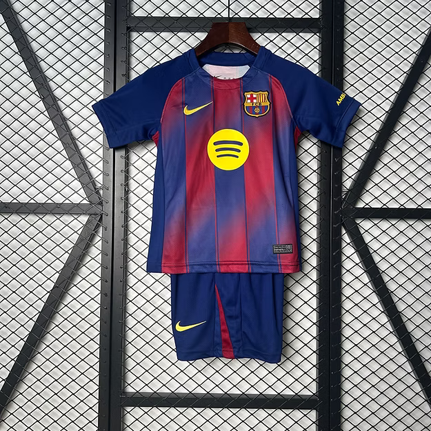 Barça Home 25/26 Kids Kit (Includes Shorts)