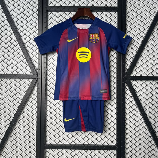Barça Home 25/26 Kids Kit (Includes Shorts)
