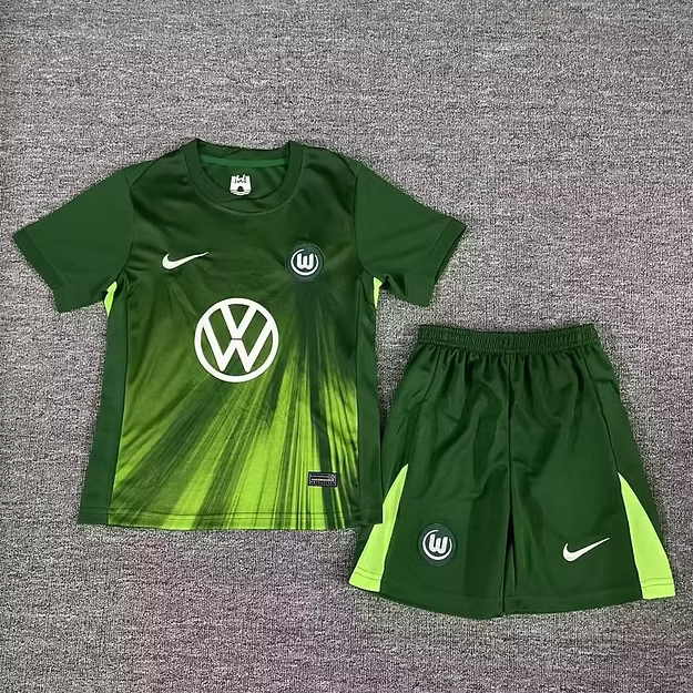 Wolfsburg Home 25/26 Kids Kit (Includes Shorts)