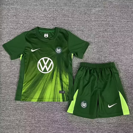 Wolfsburg Home 25/26 Kids Kit (Includes Shorts)