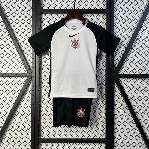 Corinthians Home 25/26 Kids Kit (Includes Shorts)
