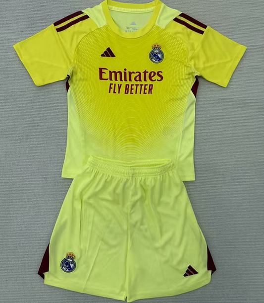 R. Madrid GK Yellow 25/26 Kids Kit (Includes Shorts)